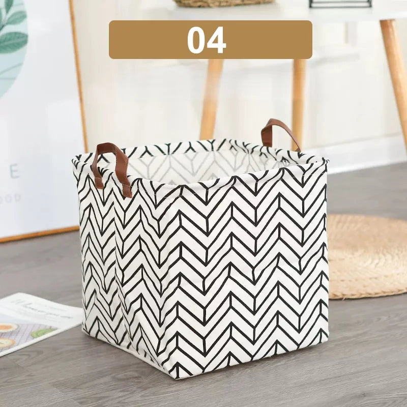 Tidy Haven Foldable Fabric Storage Bins with Handles | Cute Home Organization Baskets