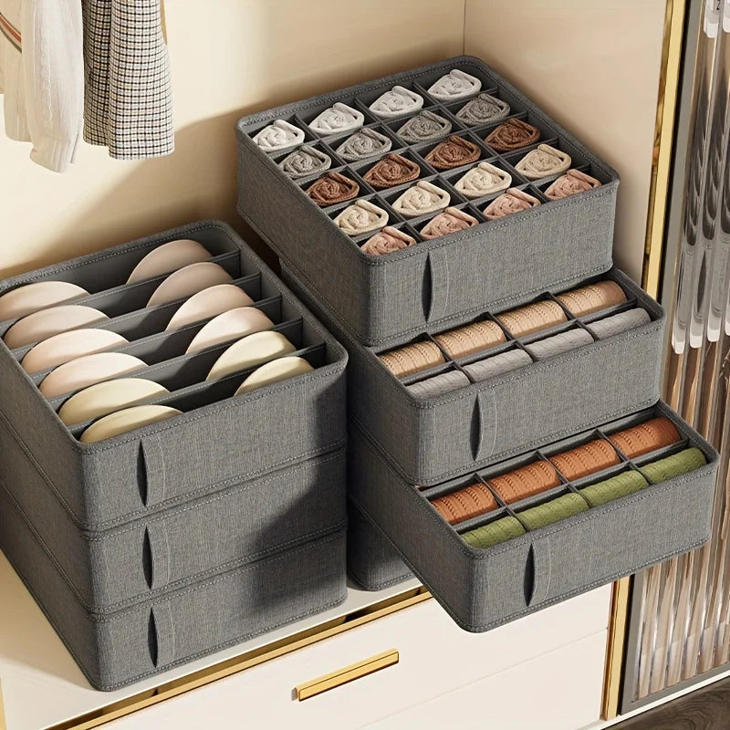 Tidy Haven Adjustable Drawer Organizer | Multi-Compartment Clothing & Closet Storage