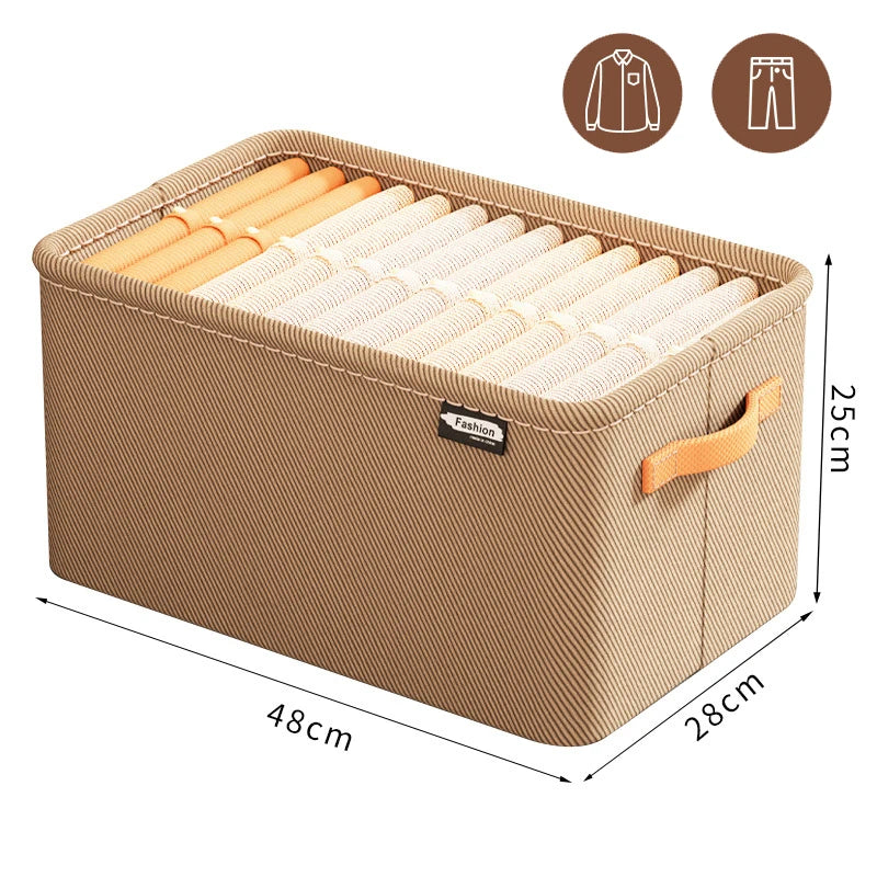 Tidy Haven Foldable Fabric Storage Bins with Handles