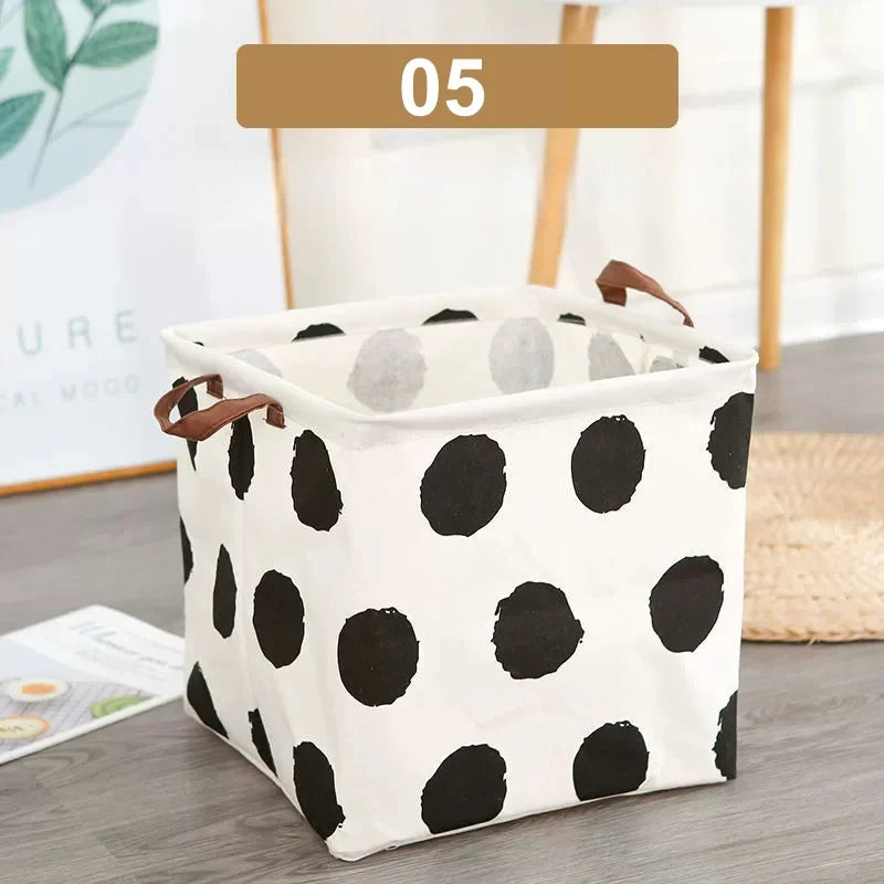 Tidy Haven Foldable Fabric Storage Bins with Handles | Cute Home Organization Baskets