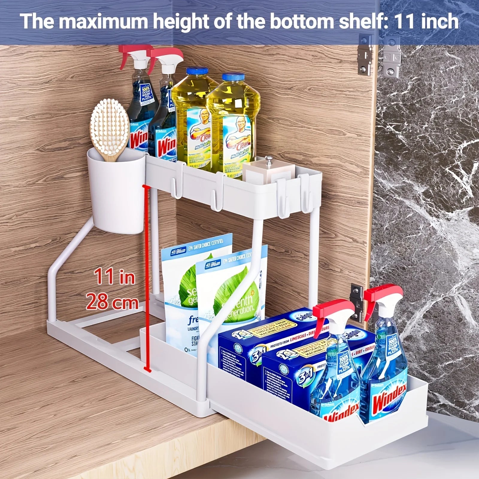 Tidy Haven 2-Tier Pull out Under Sink Organizer