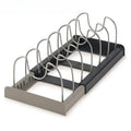 Tidy Haven Adjustable 7-Slot Pot & Pan Lid Organizer Rack