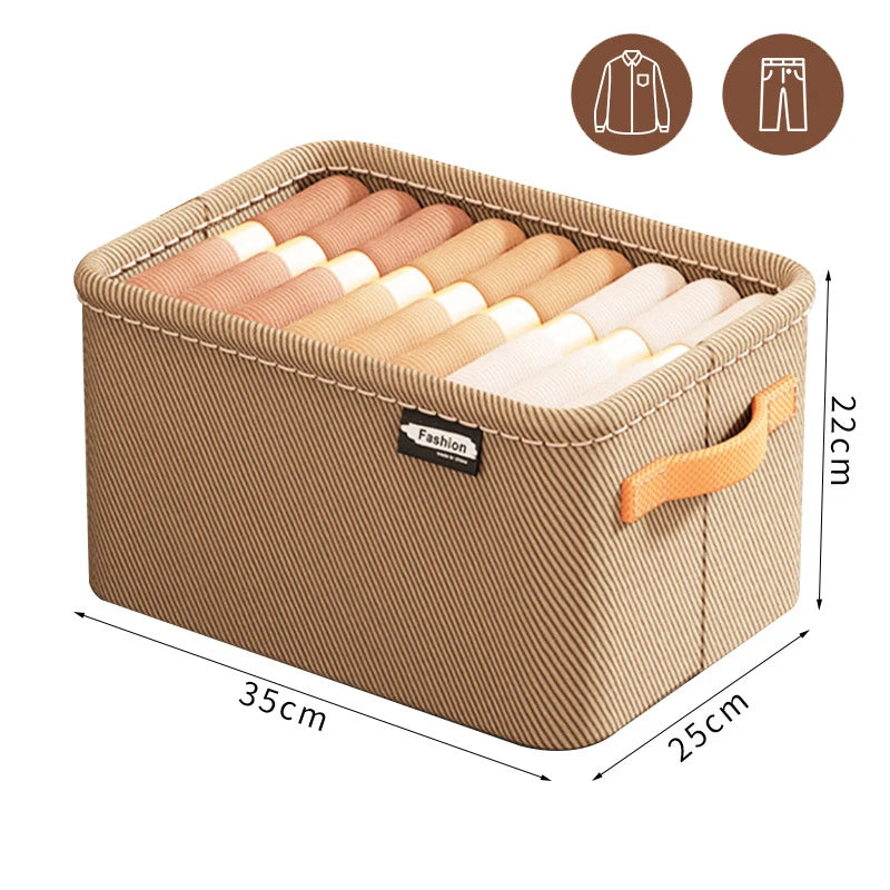 Tidy Haven Foldable Fabric Storage Bins with Handles