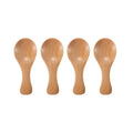 Tidy Haven 4Pcs Mini Wooden Spoons 
Sugar Tea Coffee Scoop Short Handle Wood