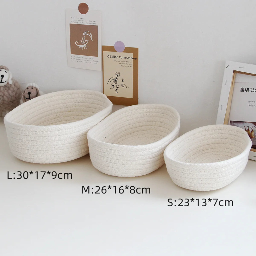 Tidy Haven Woven Storage Basket-Decorative Organizer for Bathroom, Nursery & Home