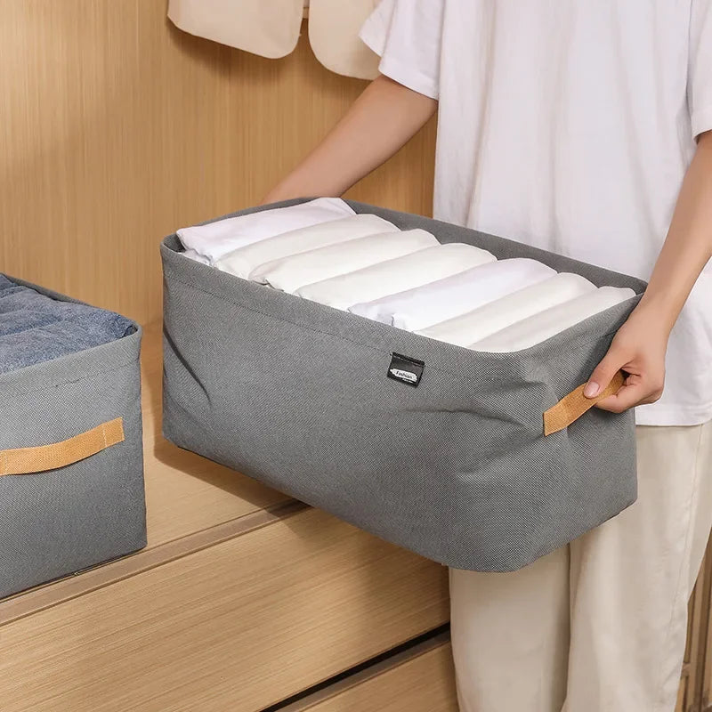 Tidy Haven Foldable Fabric Storage Bins with Handles