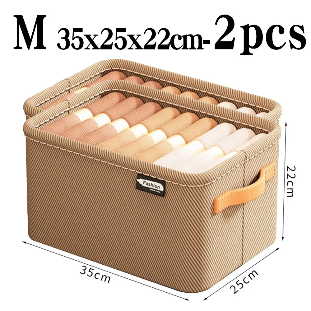 Tidy Haven Foldable Fabric Storage Bins with Handles