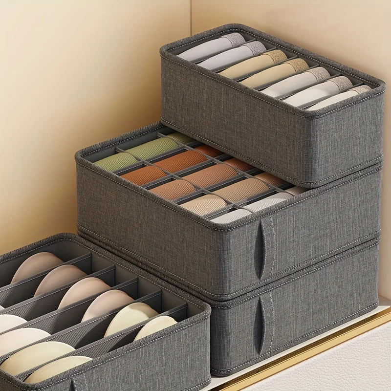 Tidy Haven Adjustable Drawer Organizer | Multi-Compartment Clothing & Closet Storage