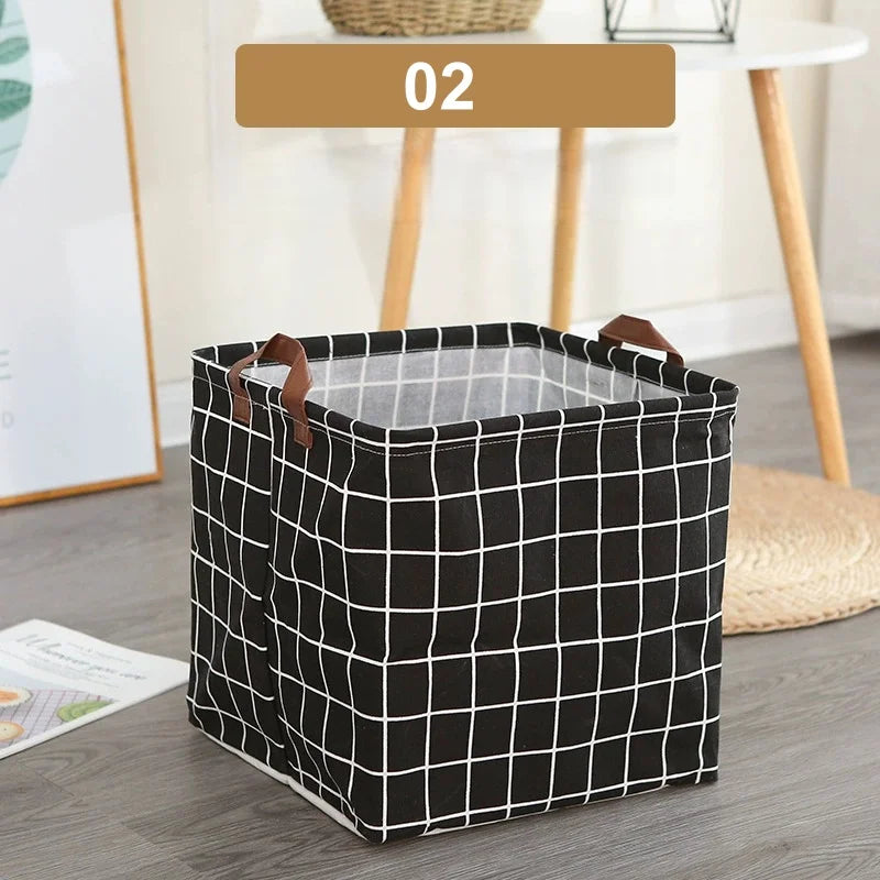 Tidy Haven Foldable Fabric Storage Bins with Handles | Cute Home Organization Baskets