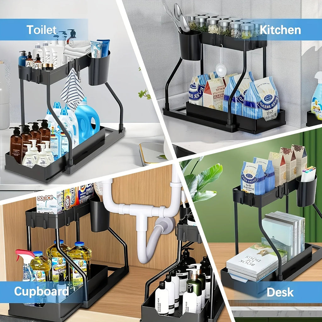 Tidy Haven 2-Tier Pull out Under Sink Organizer