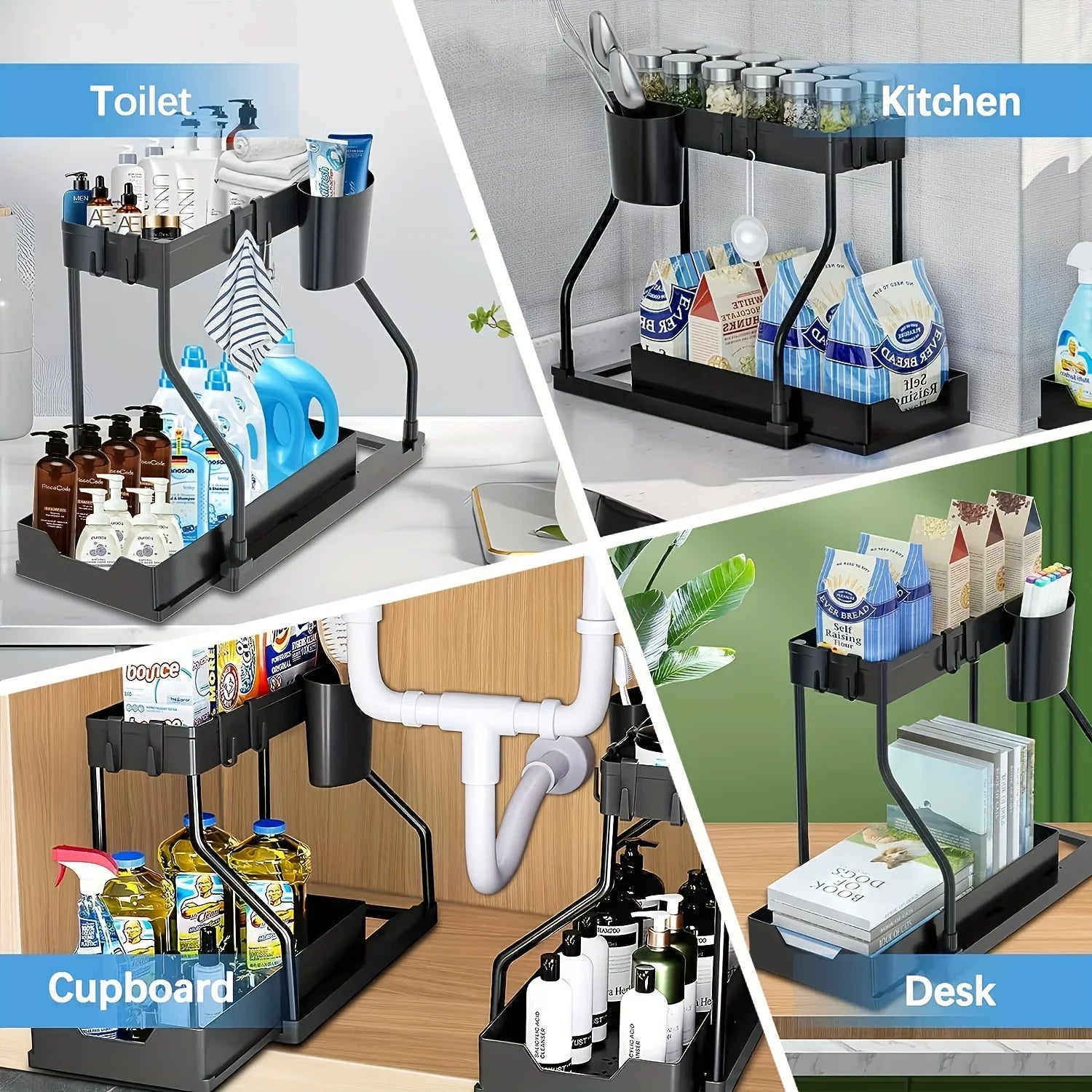 Tidy Haven 2-Tier Pull out Under Sink Organizer