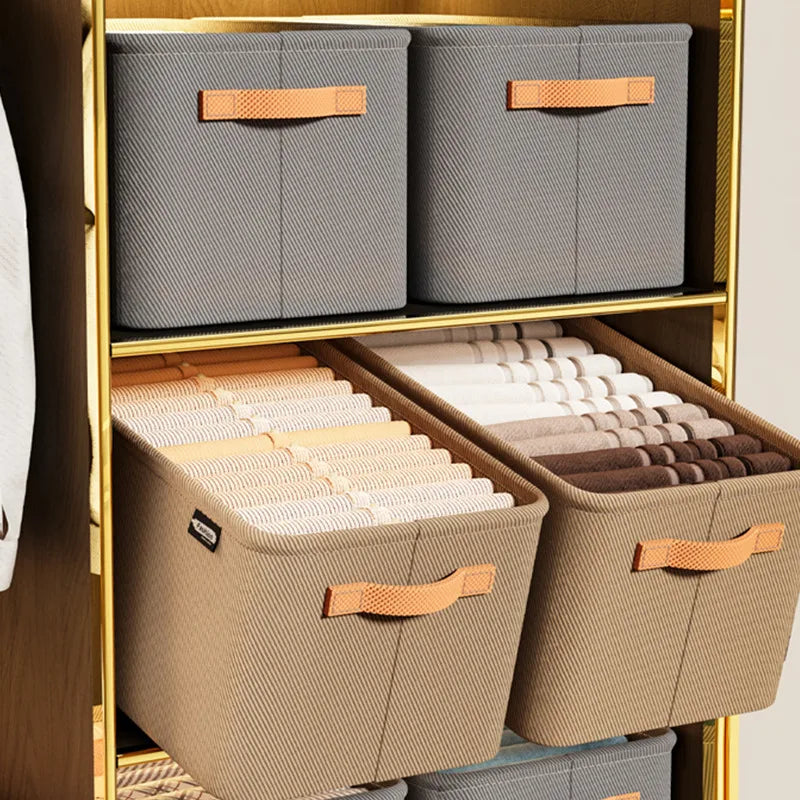 Tidy Haven Foldable Fabric Storage Bins with Handles