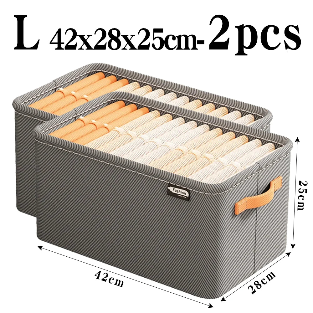 Tidy Haven Foldable Fabric Storage Bins with Handles