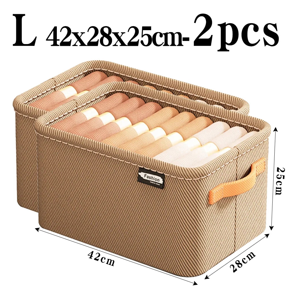 Tidy Haven Foldable Fabric Storage Bins with Handles