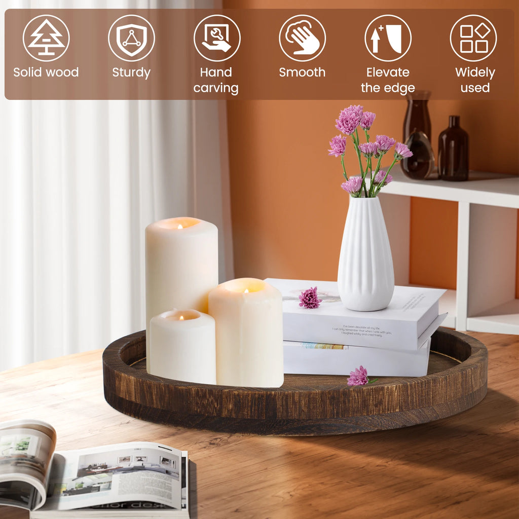 Tidy Haven Wood Accent Tray
