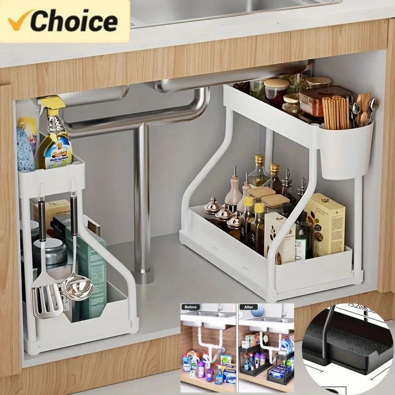 Tidy Haven 2-Tier Pull out Under Sink Organizer