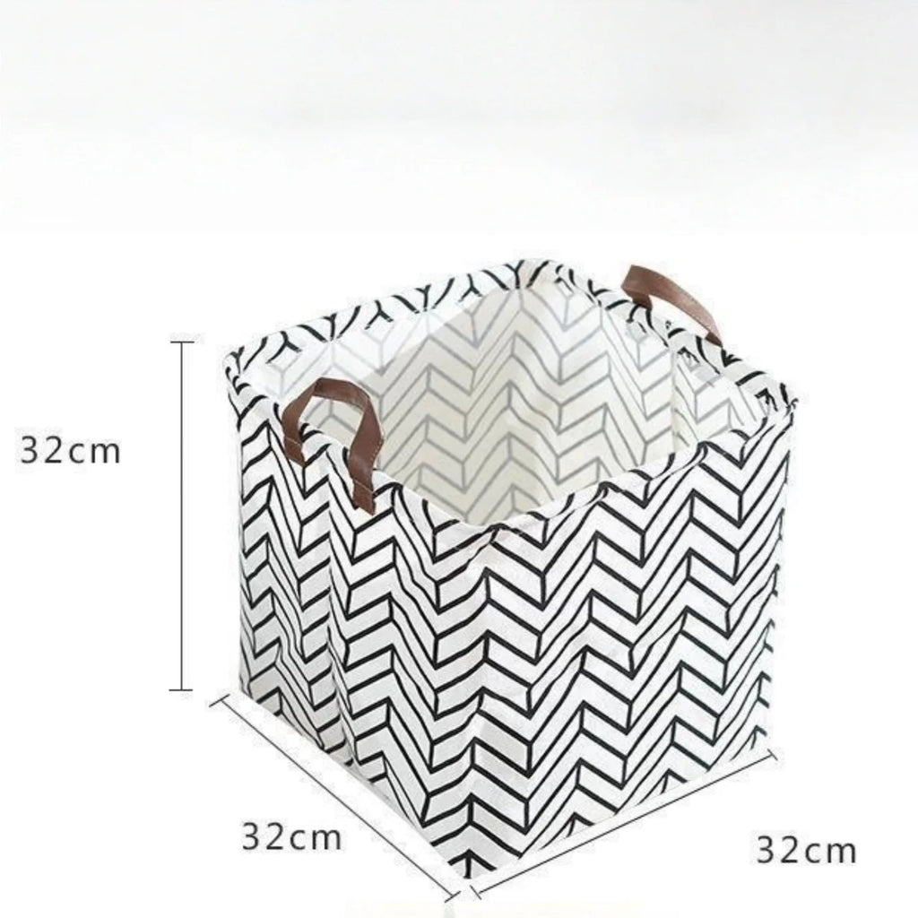 Tidy Haven Foldable Fabric Storage Bins with Handles | Cute Home Organization Baskets