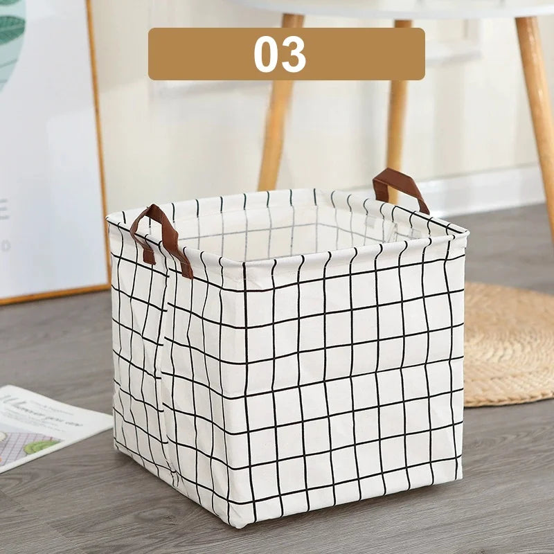 Tidy Haven Foldable Fabric Storage Bins with Handles | Cute Home Organization Baskets