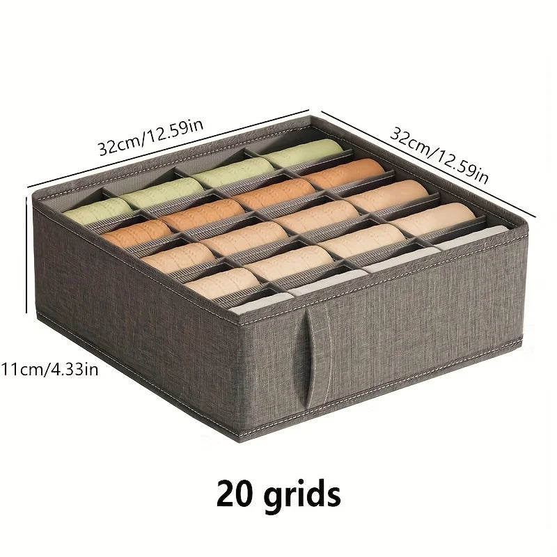 Tidy Haven Adjustable Drawer Organizer | Multi-Compartment Clothing & Closet Storage