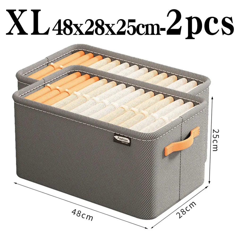Tidy Haven Foldable Fabric Storage Bins with Handles