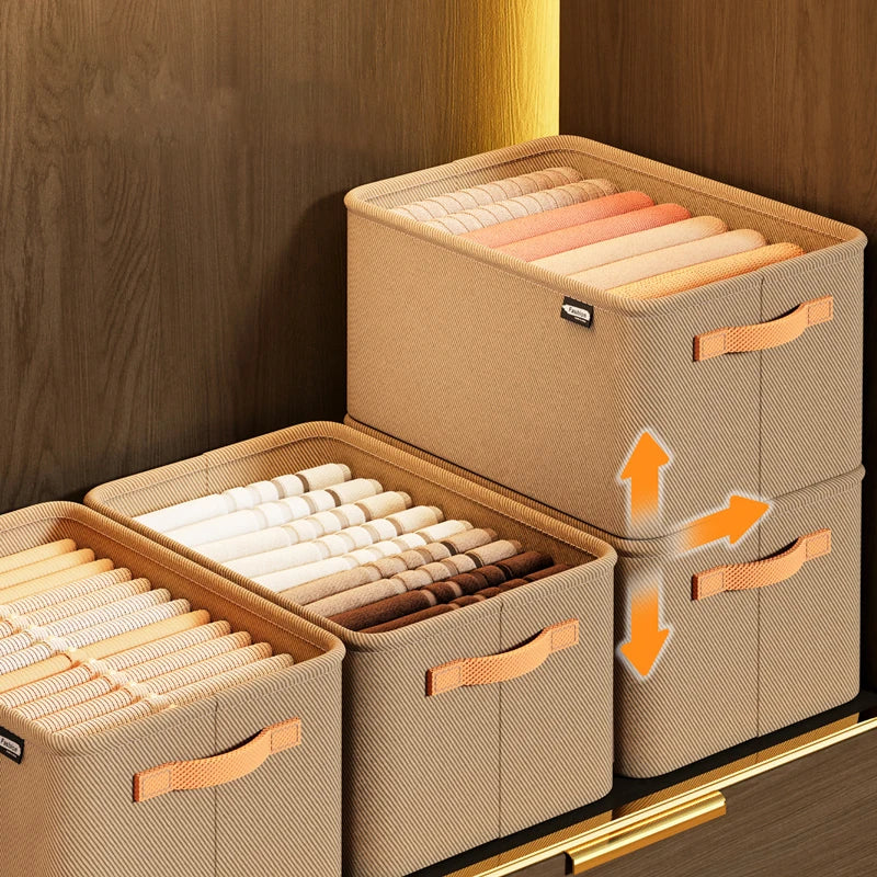 Tidy Haven Foldable Fabric Storage Bins with Handles