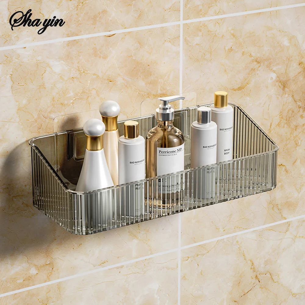 Tidy Haven Bathroom Storage Rack Wall Mounted Storage Basket