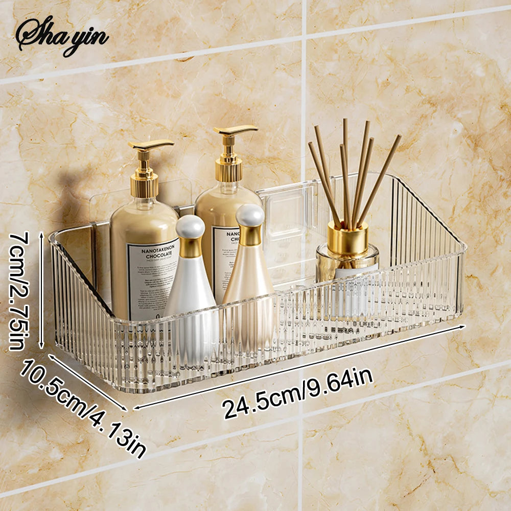 Tidy Haven Bathroom Storage Rack Wall Mounted Storage Basket