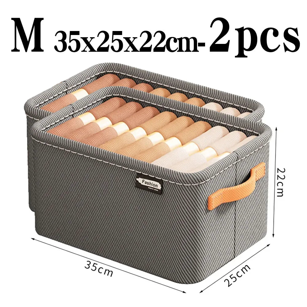 Tidy Haven Foldable Fabric Storage Bins with Handles