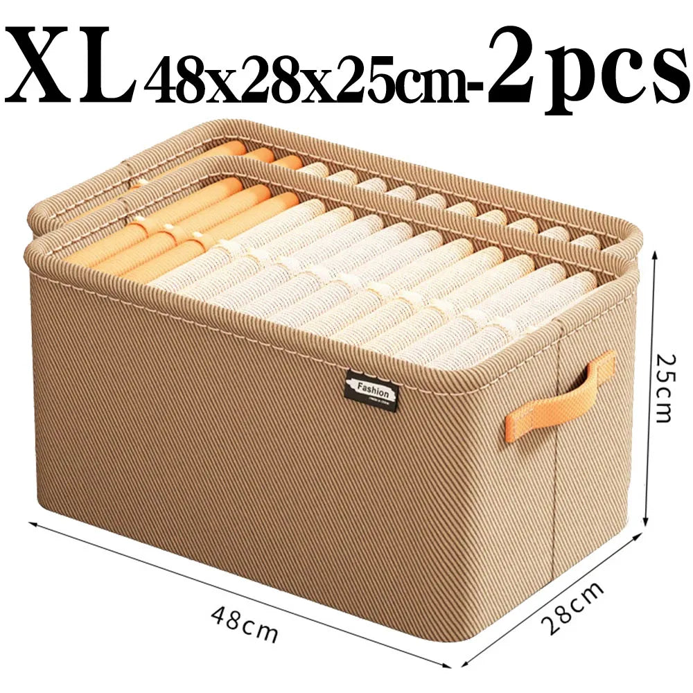 Tidy Haven Foldable Fabric Storage Bins with Handles