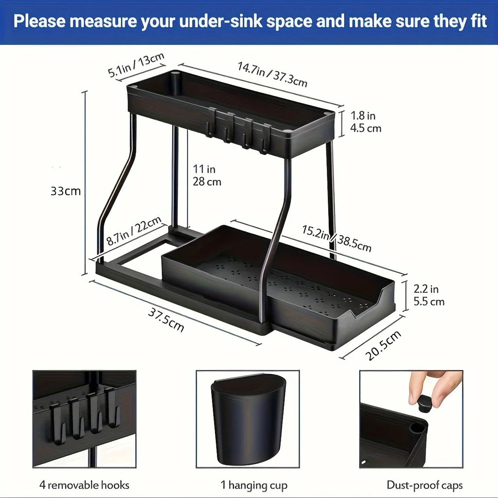 Tidy Haven 2-Tier Pull out Under Sink Organizer