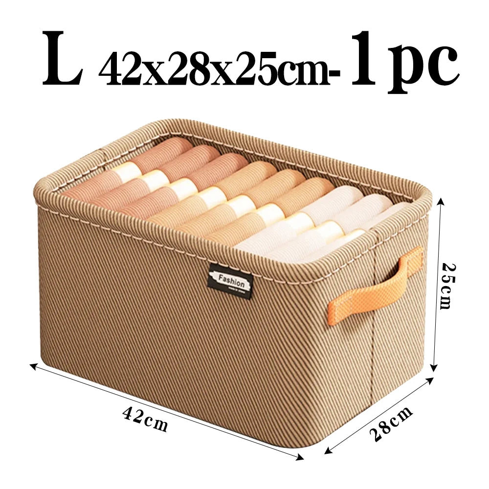 Tidy Haven Foldable Fabric Storage Bins with Handles