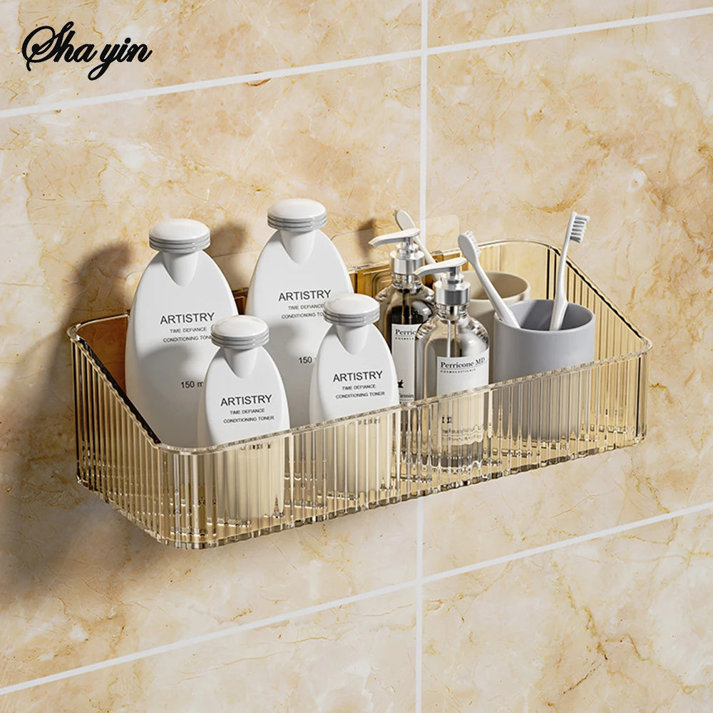 Tidy Haven Bathroom Storage Rack Wall Mounted Storage Basket