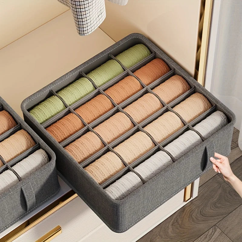 Tidy Haven Adjustable Drawer Organizer | Multi-Compartment Clothing & Closet Storage