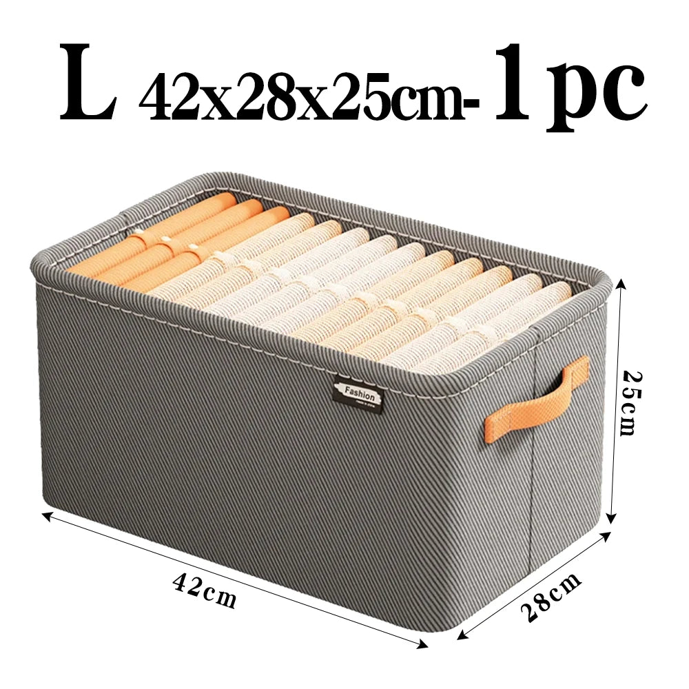 Tidy Haven Foldable Fabric Storage Bins with Handles